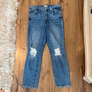 Good American Blue Distressed Jeans